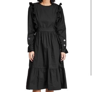 English Factory Ruffle Tiered MIDI Dress NWT